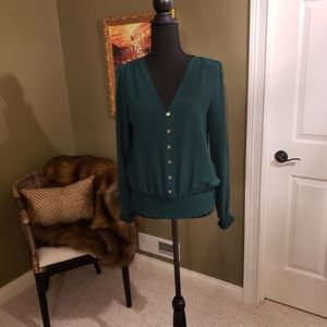 Michael Kors Button Down Long Sleeve Top
